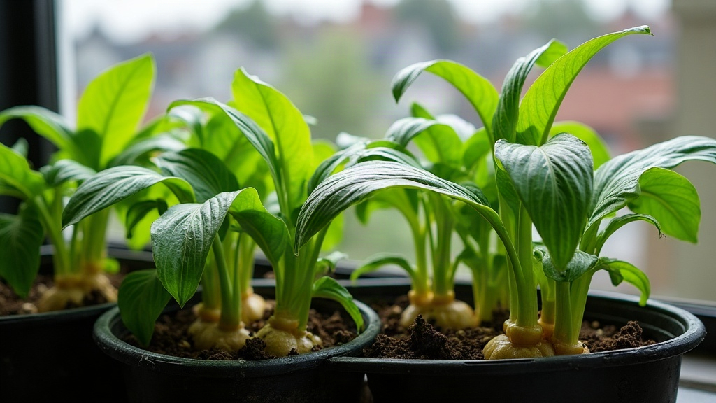 Growing Edible Ginger in Plastic Trugs on a North-Facing Balcony