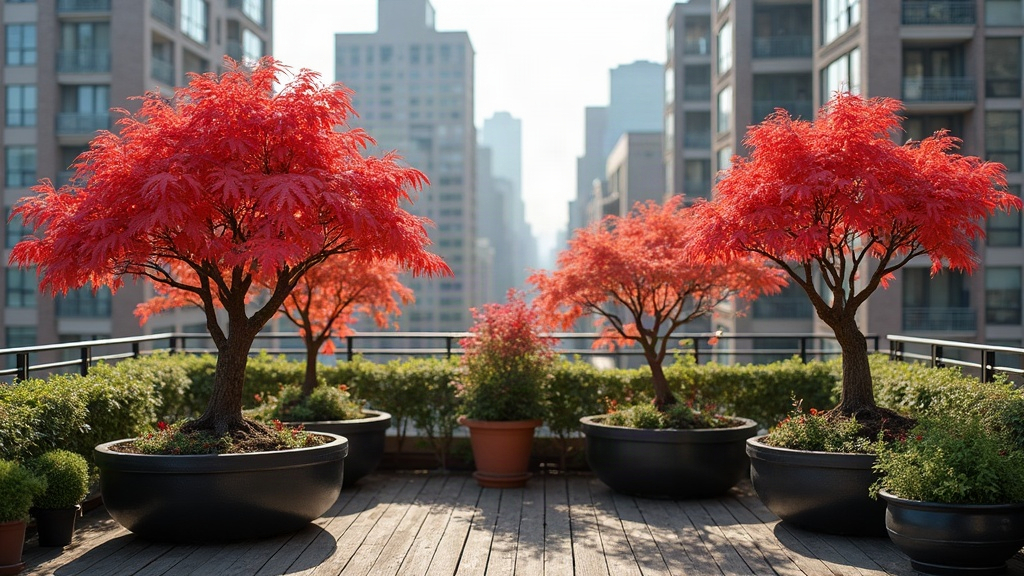Overwintering Potted Japanese Maples on Windy Urban Terraces